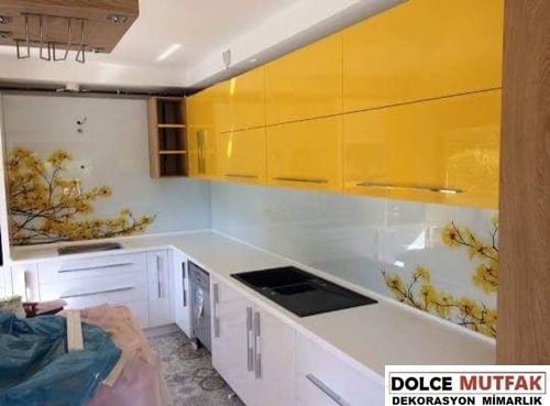 renkli mutfak tezgahları
