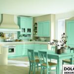 yeşil renk mutfaklar