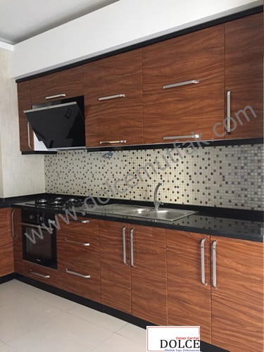 ahşap renkli mutfak modelleri