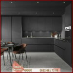 Akrilik kapaklı mutfak