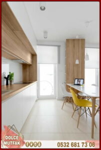 parlak kapaklı Mutfak dolapları